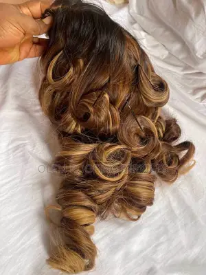 Bouncy Curly Wig 100% Human Hair | Natural Black
