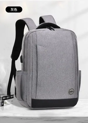Laptop Backpack – Heather Grey With Usb Charging Port - 15.6