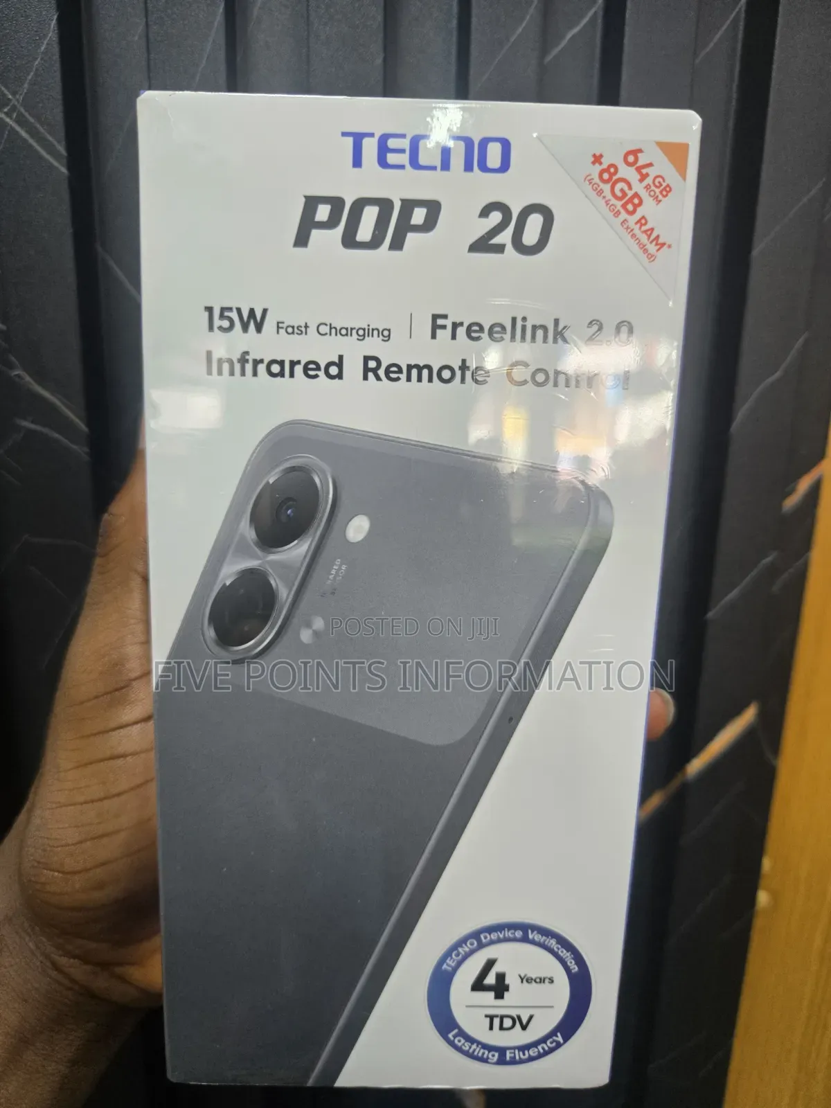 New Tecno Pop 20 64 GB Black