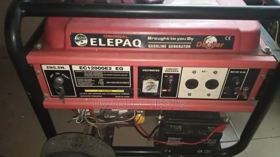 Elepaq Generator Ec12000e2 Eq