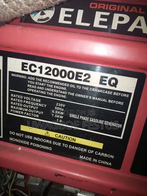 Elepaq Generator Ec12000e2 Eq