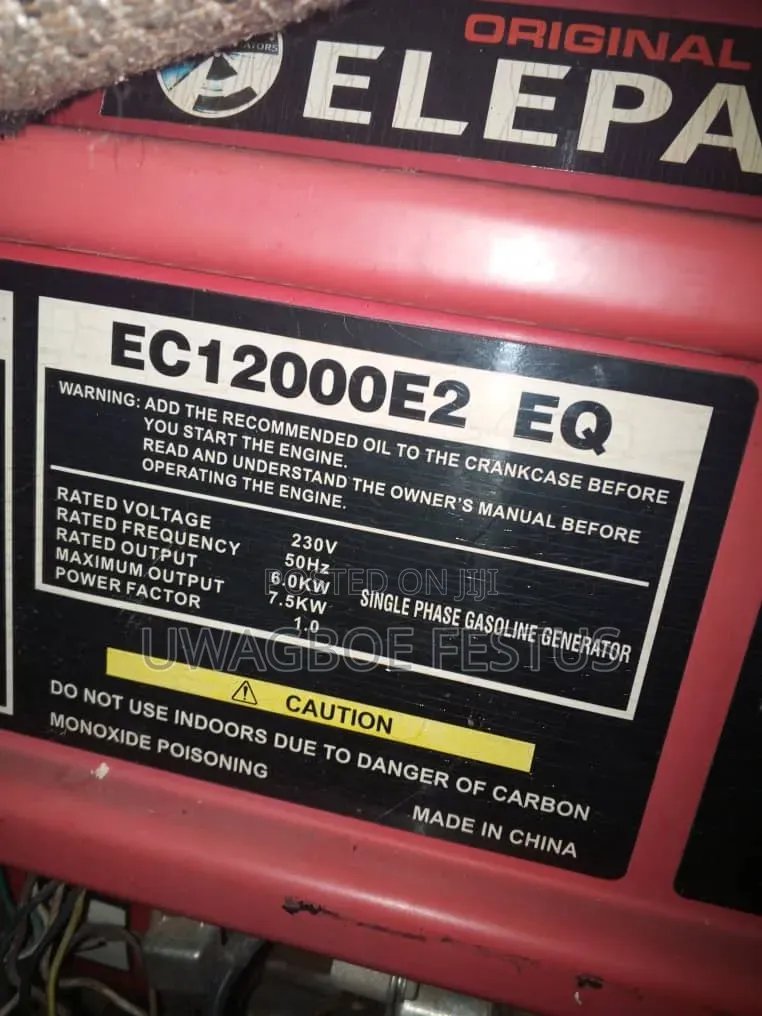 Elepaq Generator Ec12000e2 Eq