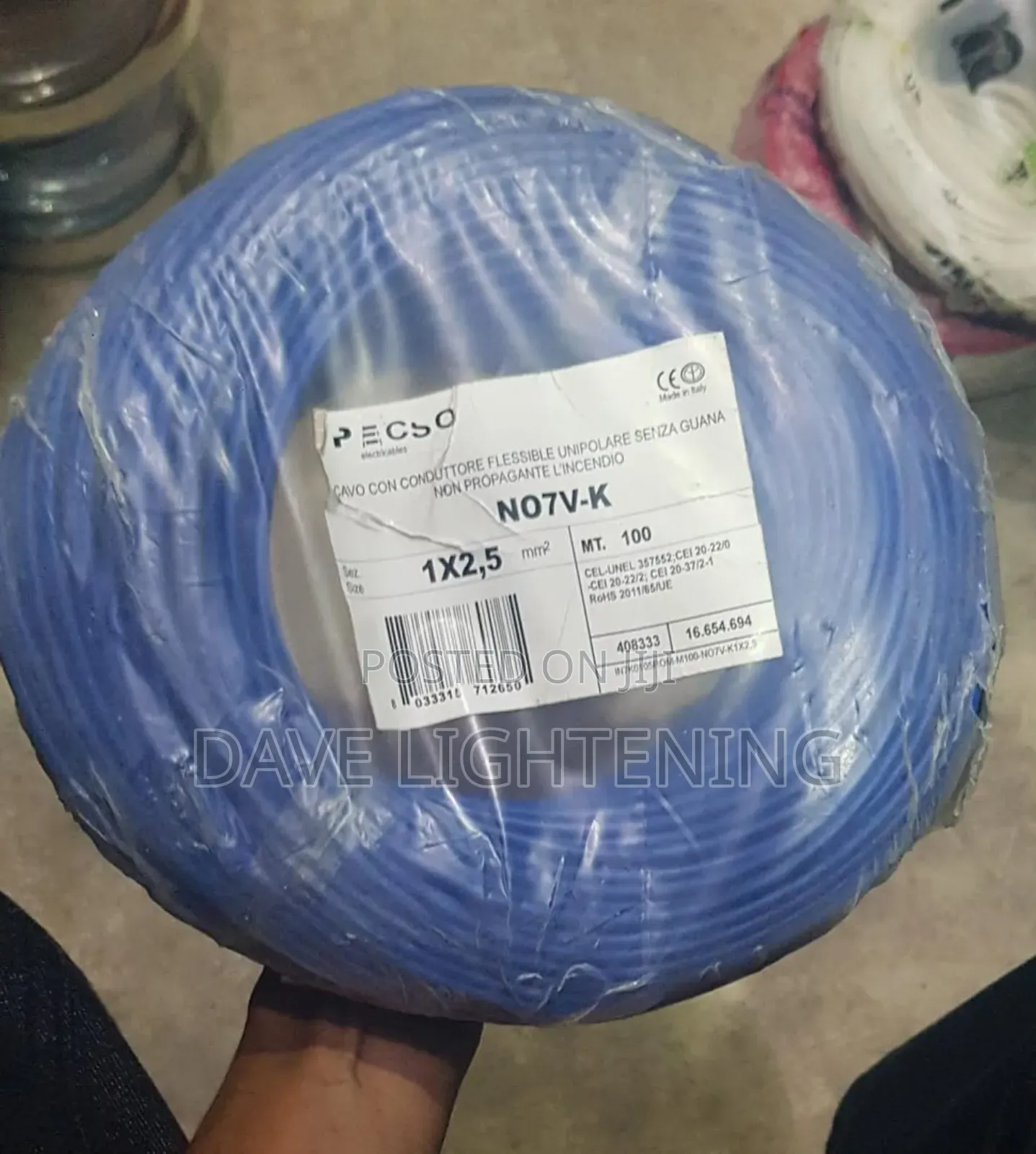 2.5mm Single Core Flexible Cable