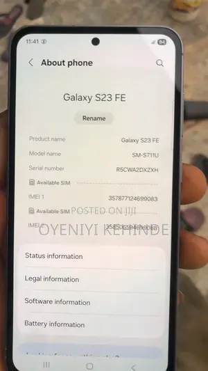 Samsung Galaxy S23 FE 128 GB Purple