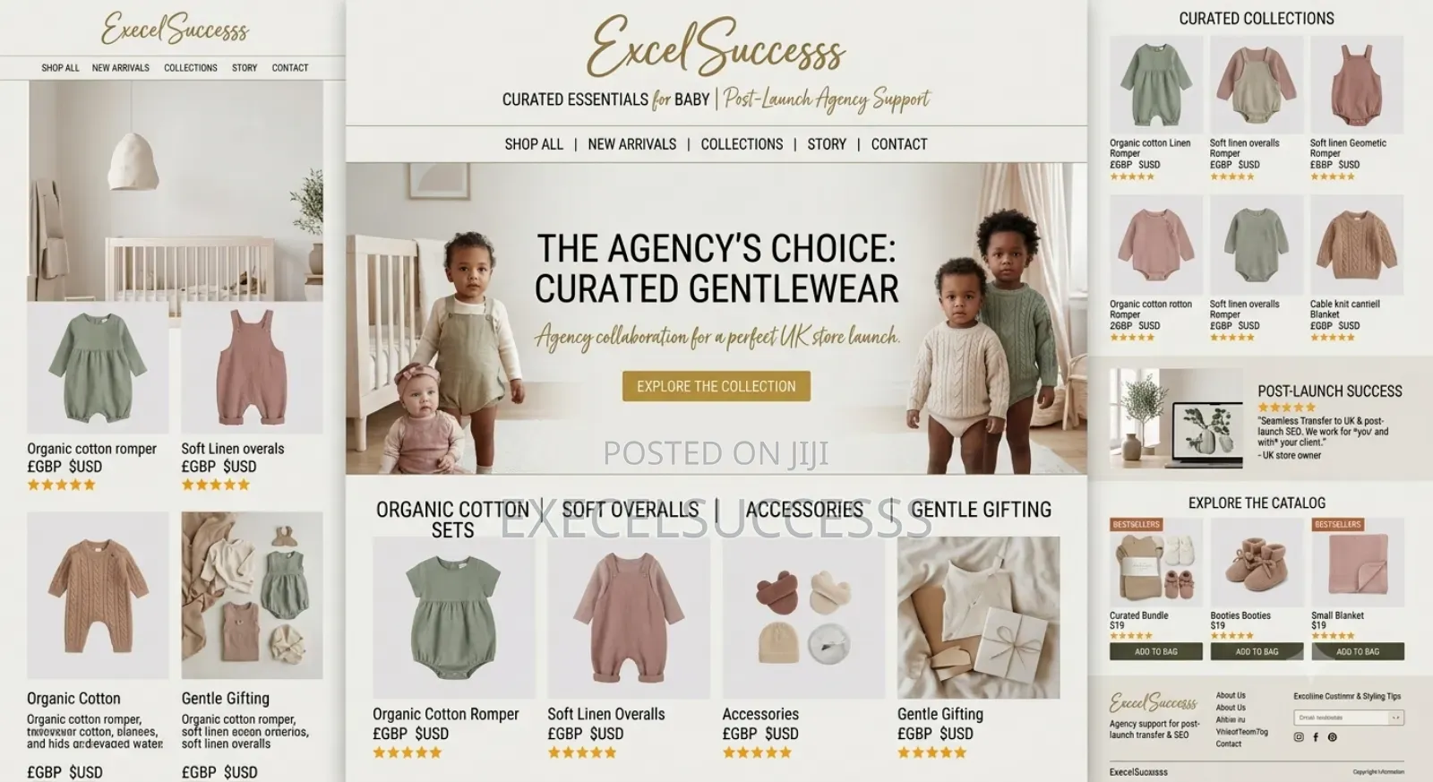 Design Luxury Build Business Website and E-Commerce Website Success