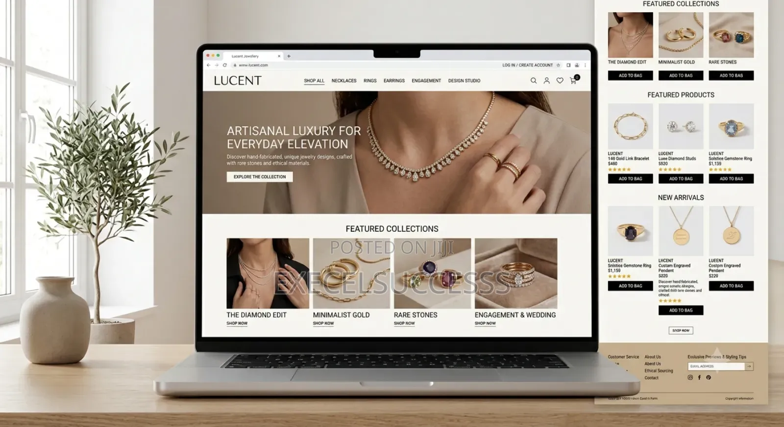 Design Luxury Build Business Website and E-Commerce Website Success