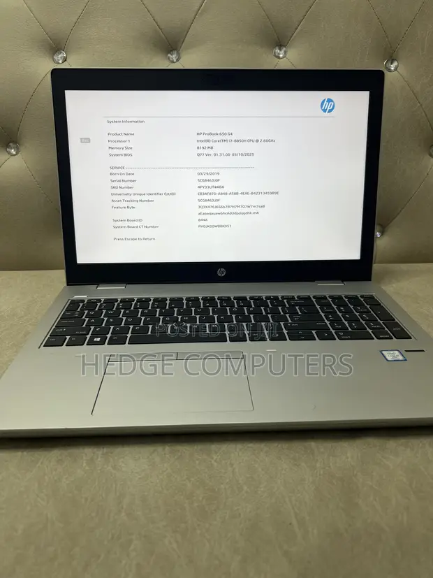 Laptop HP ProBook 650 G4 8GB Intel Core i7 SSD 256GB - Hedge