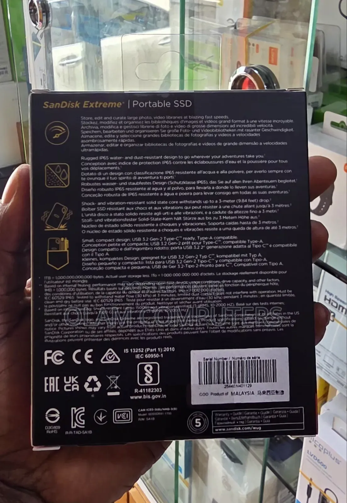 Sandisk Portable 1tb Ssd 1050mb/S
