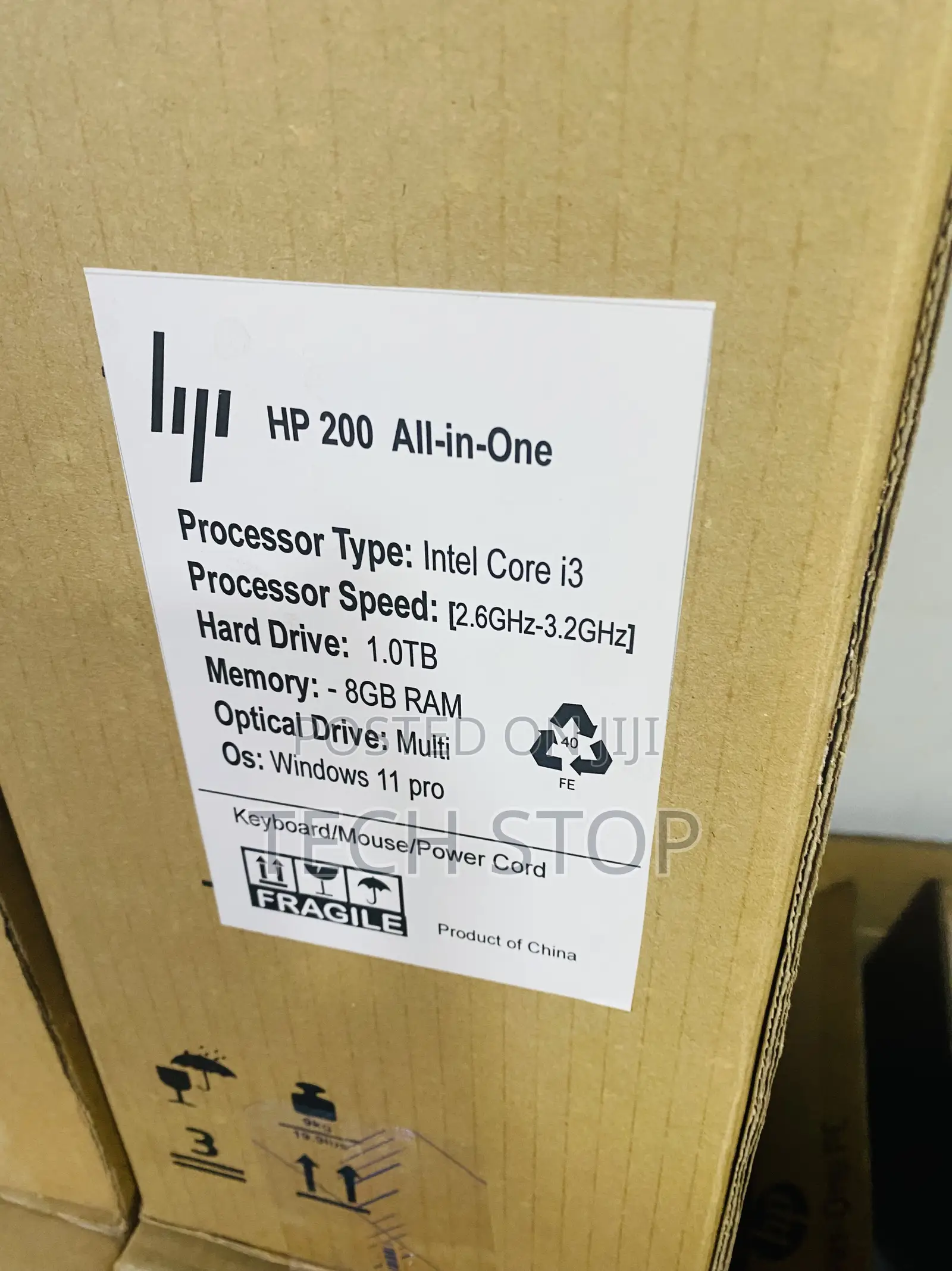 New Desktop Computer HP 200 G4 All-in-One 8GB Intel Core i3 HDD 1T