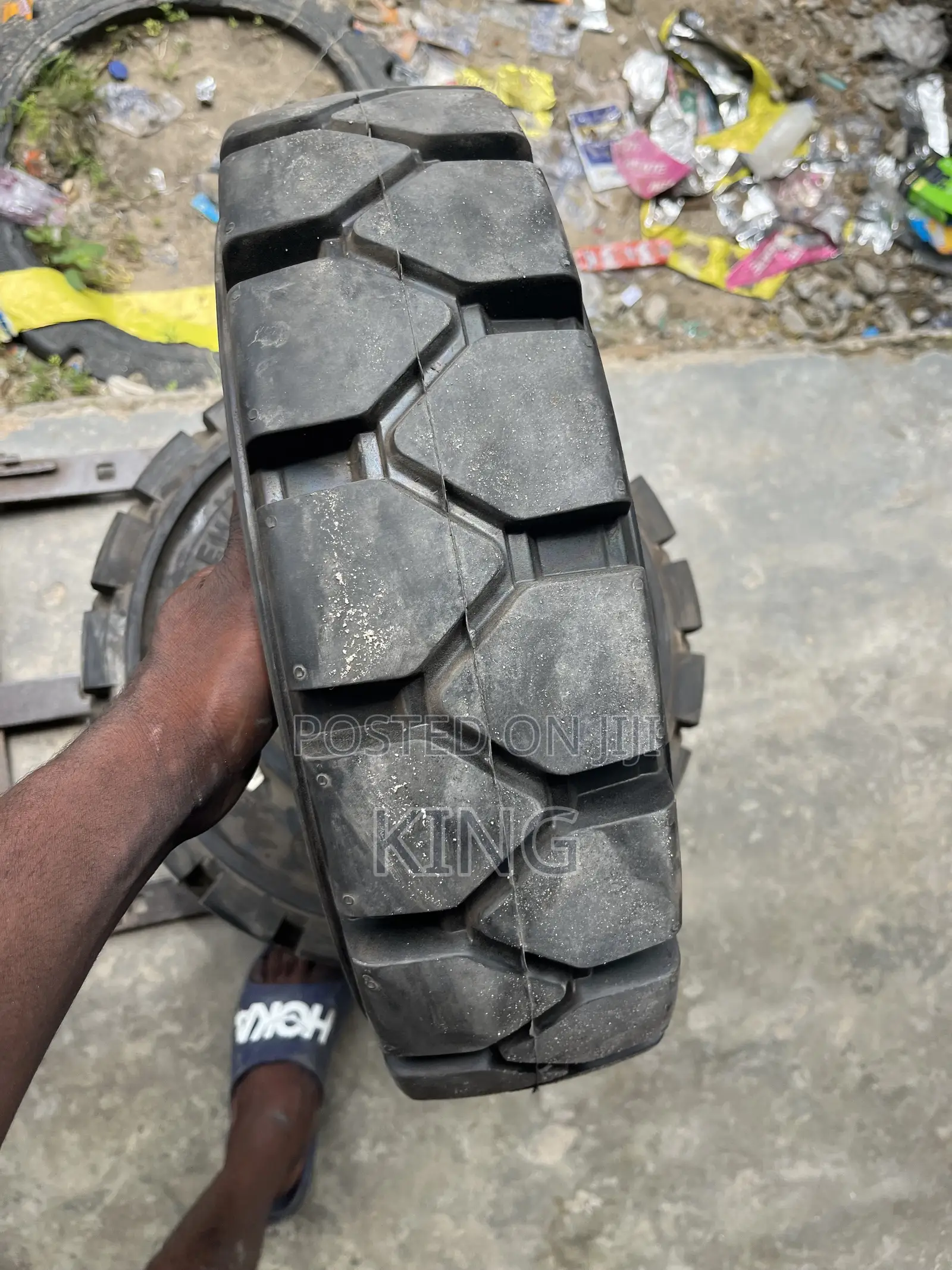 Total Source 6.00-9 Solid Forklift Tyre – Brand New