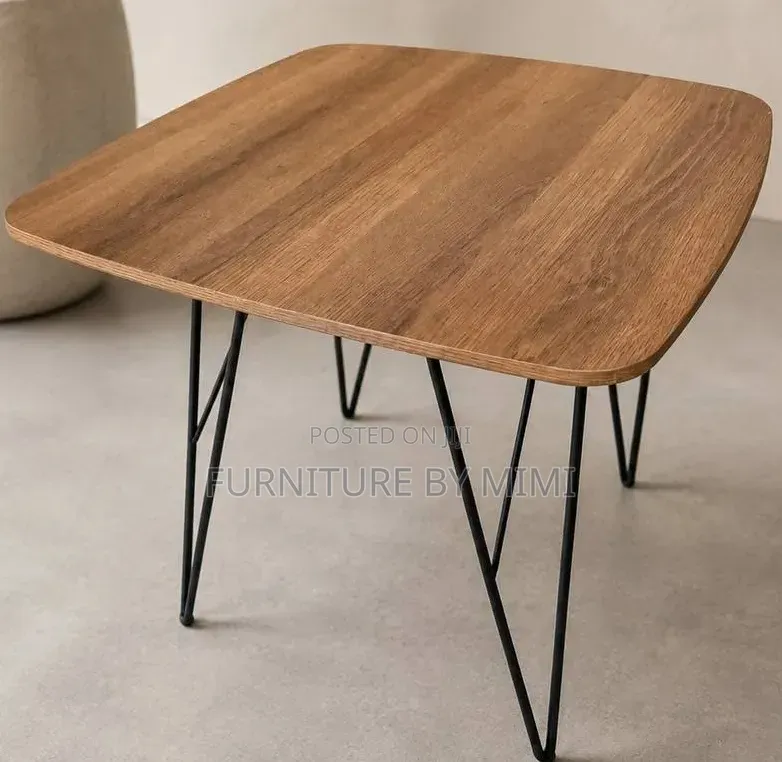 Modern Mid-Century Solid Wood Stool / Side Table – Brand New!