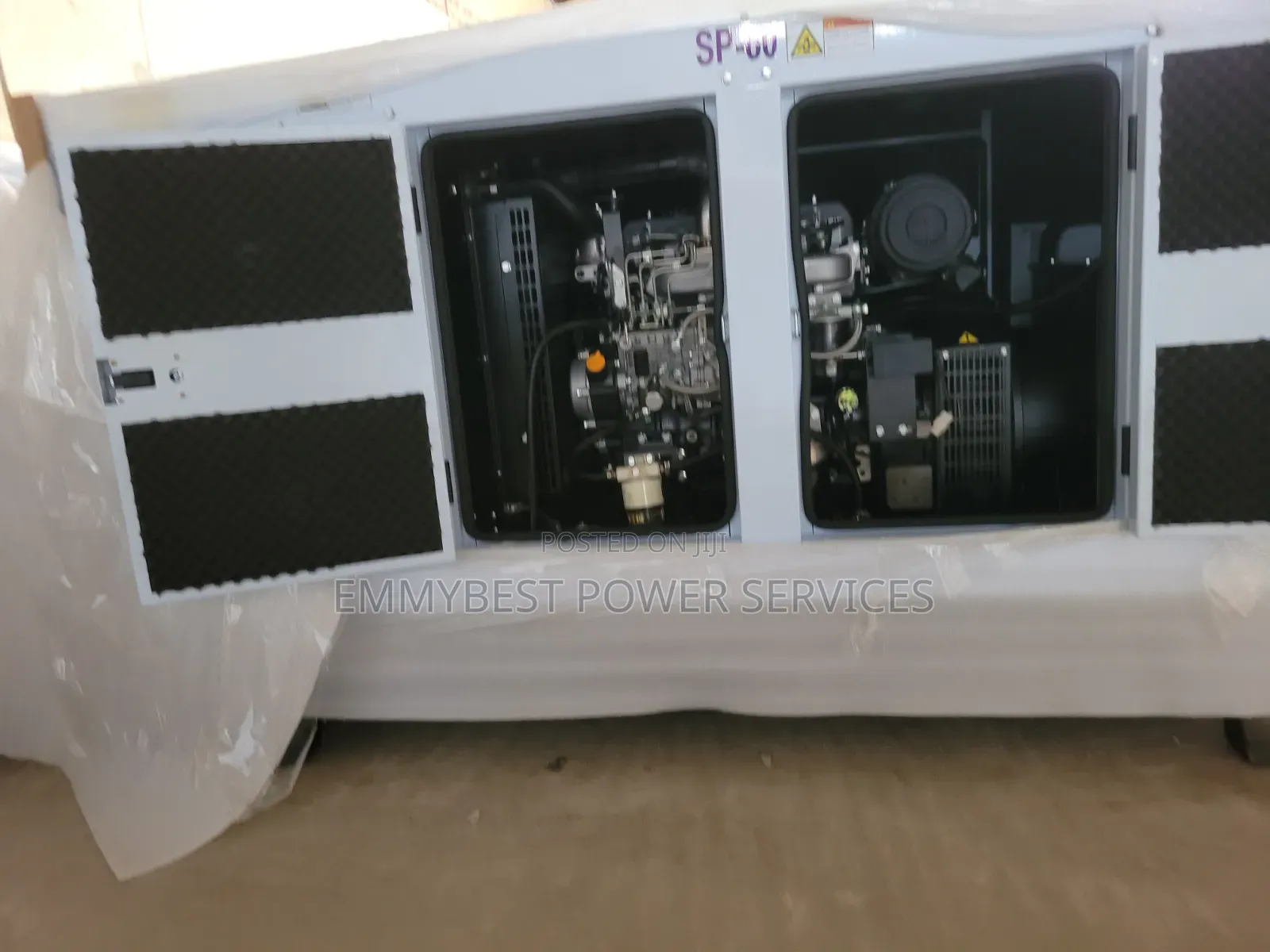  60kva Perkins Silent Generator, Skid-Mounted, Easy Relocation