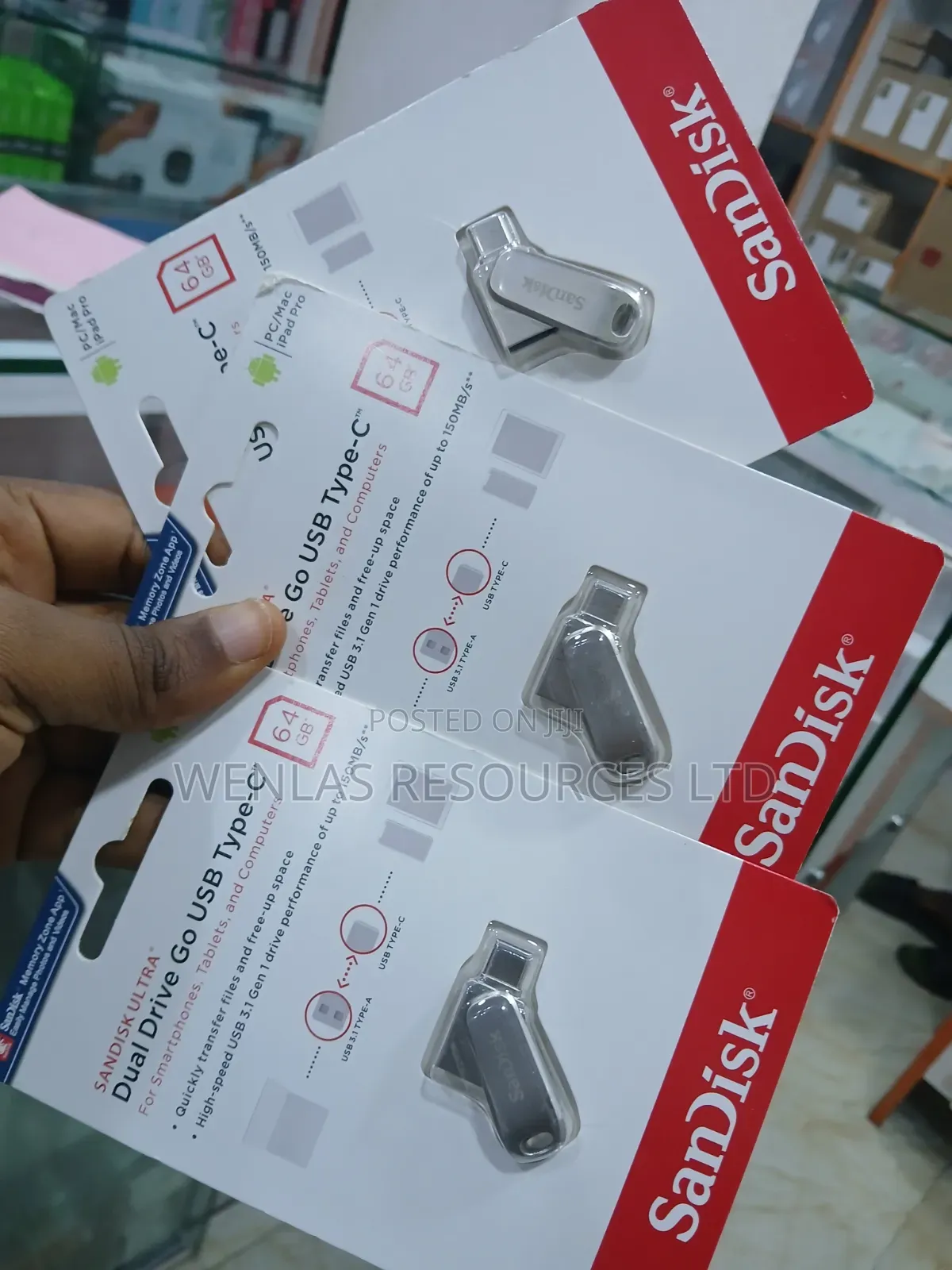 Original Sandisk 64g Otg Flash Drive