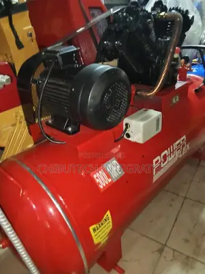 Power Flex Brand Air Compressor With a 500-Liter Tank Capacity.