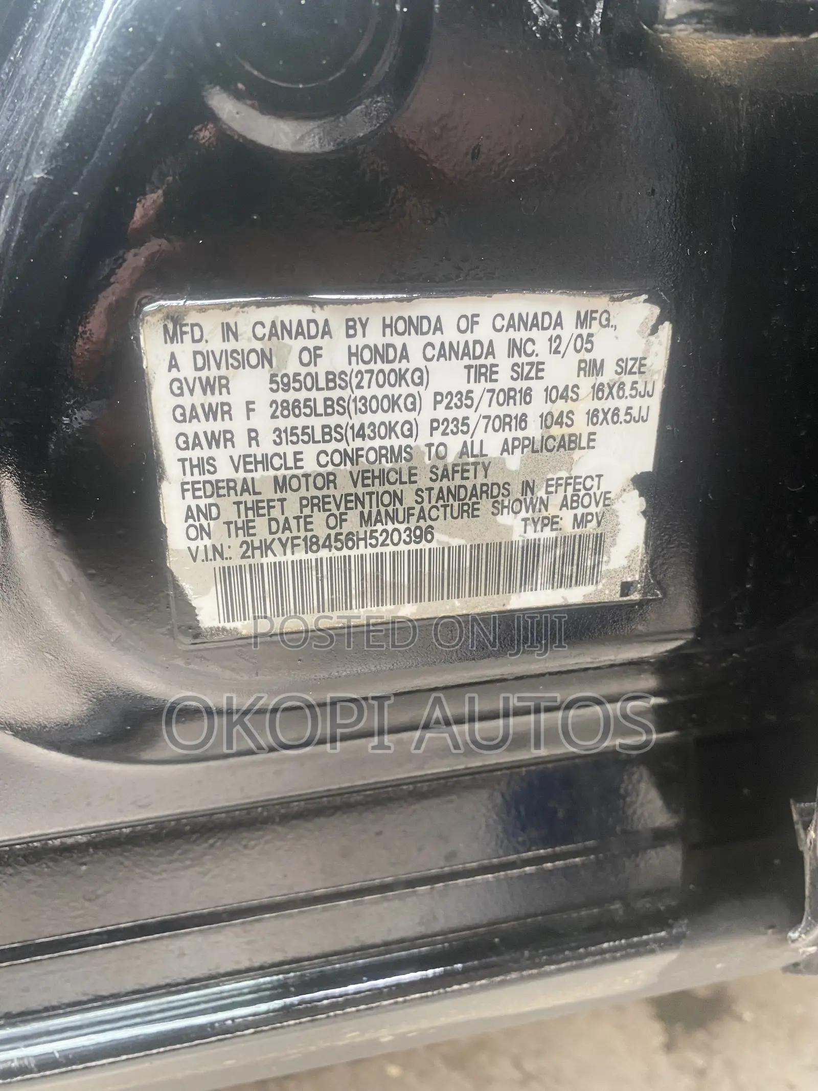 Honda Accord 2006 Black