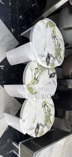 Luxury 3-in-1 Nesting Coffee Table | Modern Marble Top Center Table