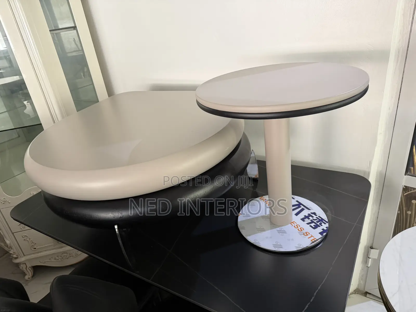 Modern 2-in-1 Coffee Table Set With Side Table