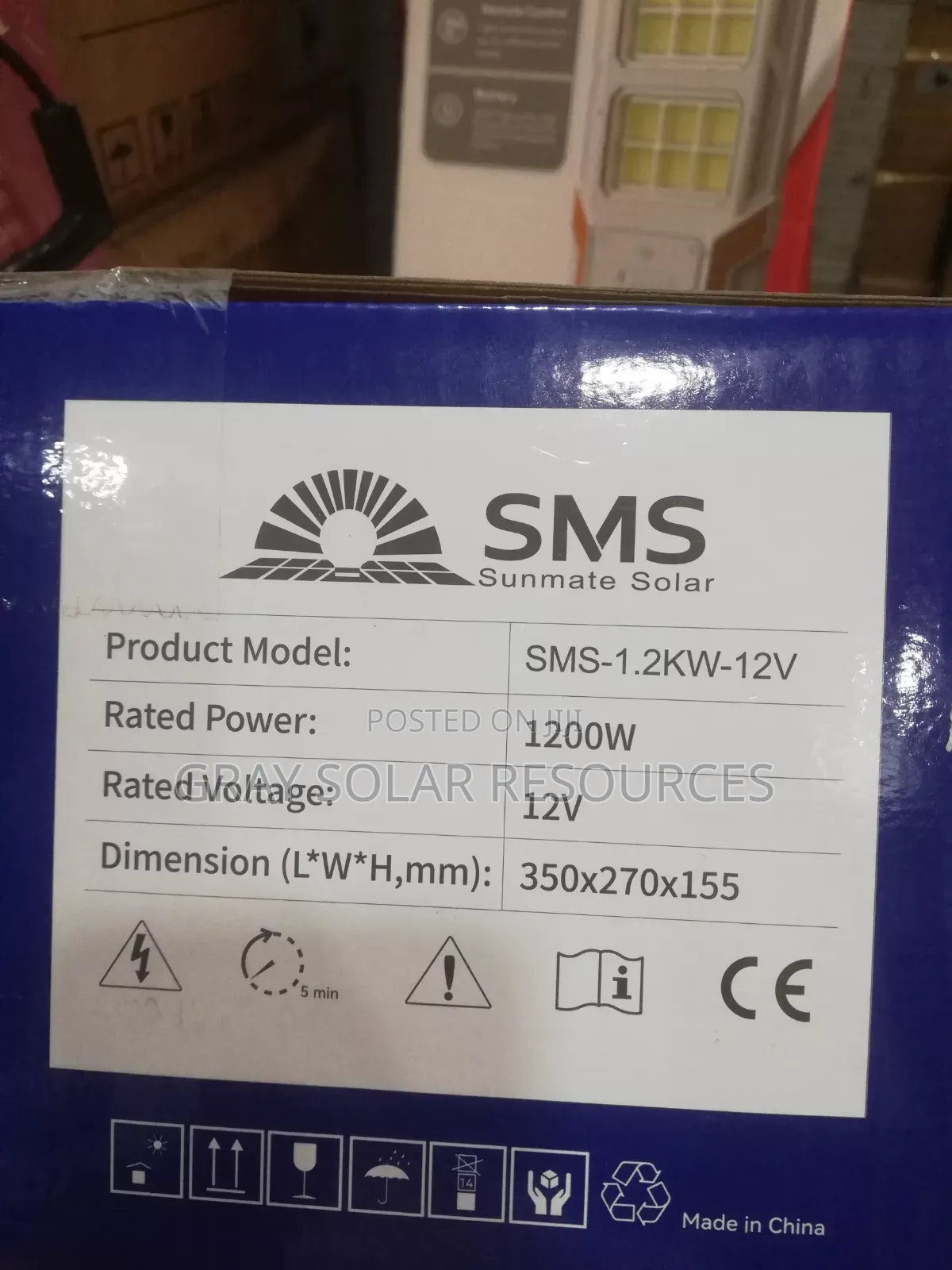 1.2kva 12v SMS Hybrid Inverter