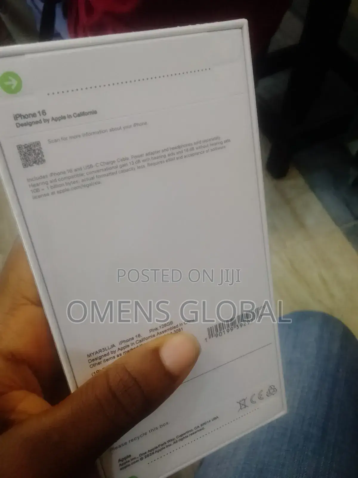 New Apple iPhone 16 128 GB Pink