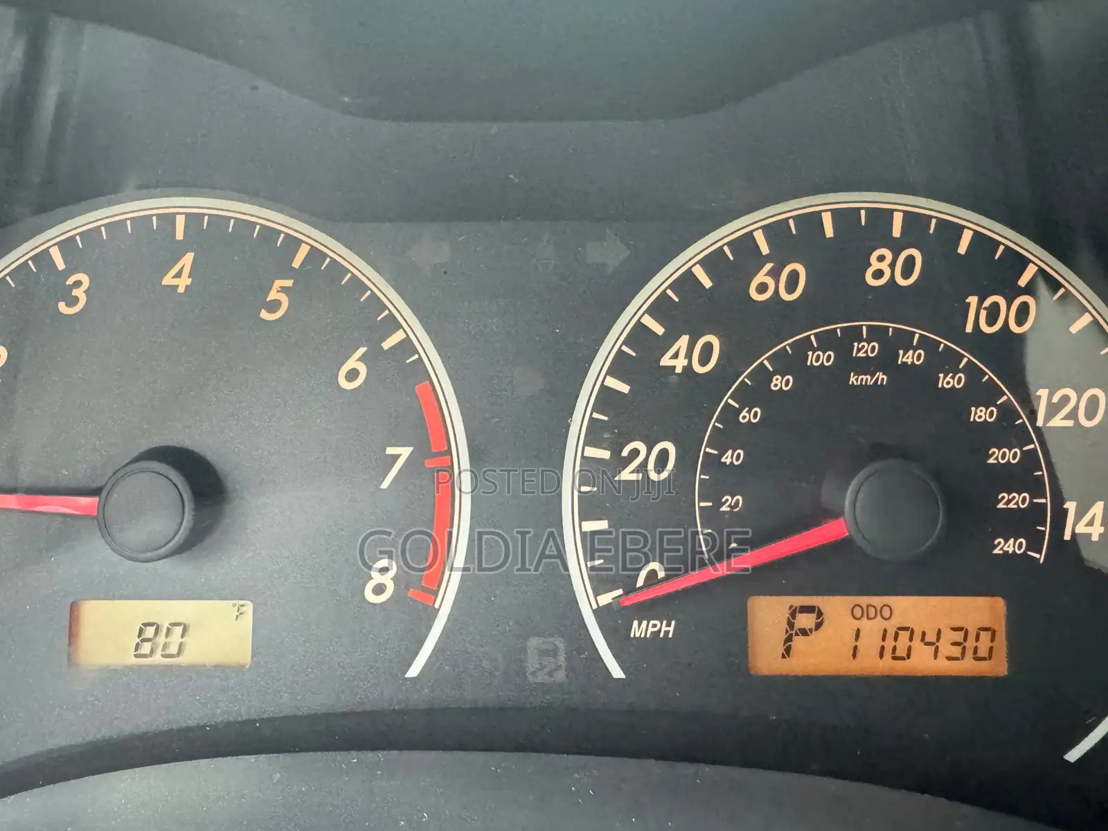 Toyota Corolla 2011 Red
