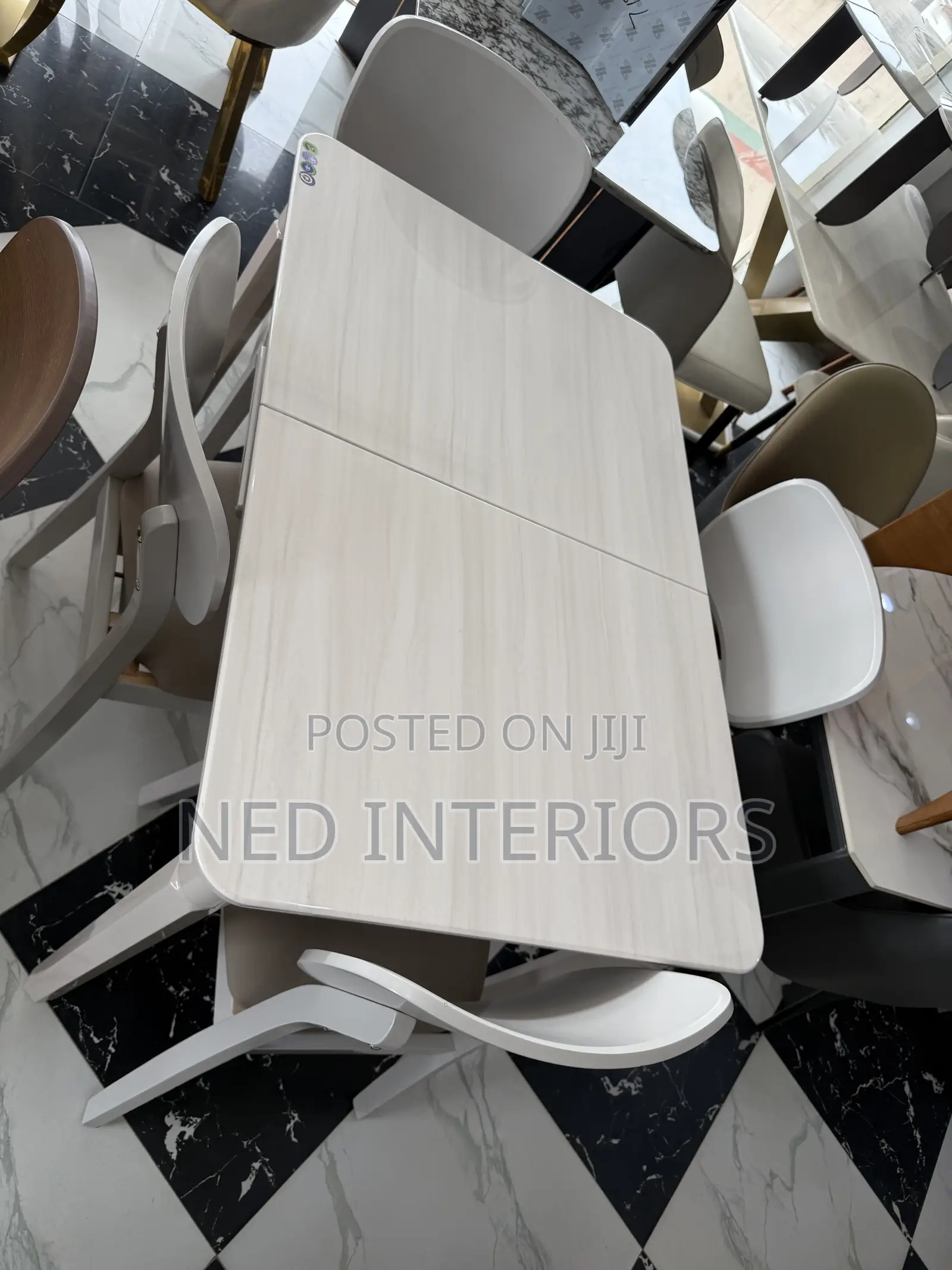 Modern 4-Seater Folding Dining Table Set | Space-Saving Dining Set