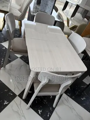Modern 4-Seater Folding Dining Table Set | Space-Saving Dining Set
