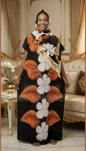 New Quality Free Size Bubu Gown With Matching Scarf