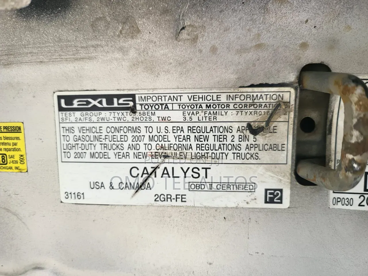 Lexus RX 350 2007 Silver