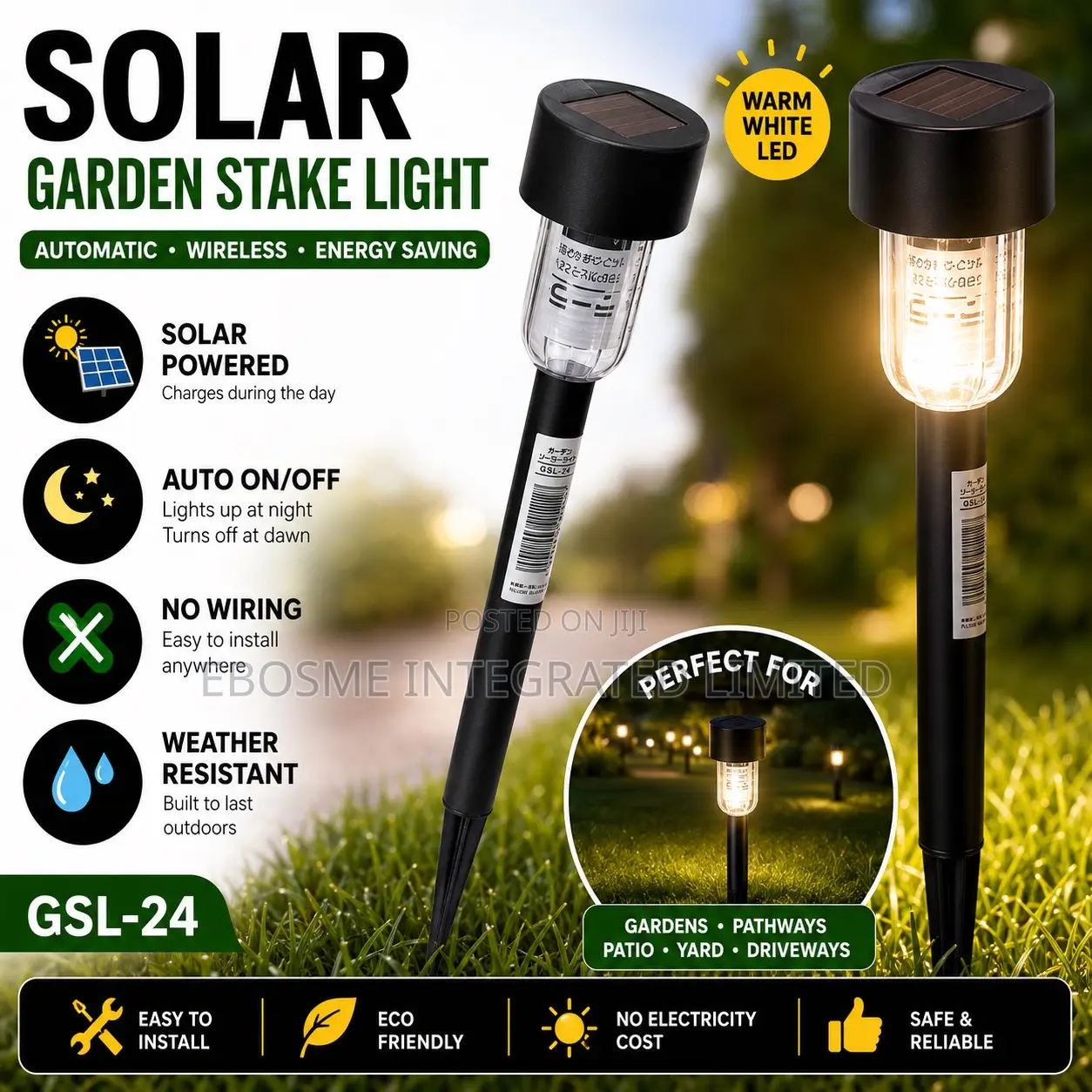 Solar Garden Light 1 Pc