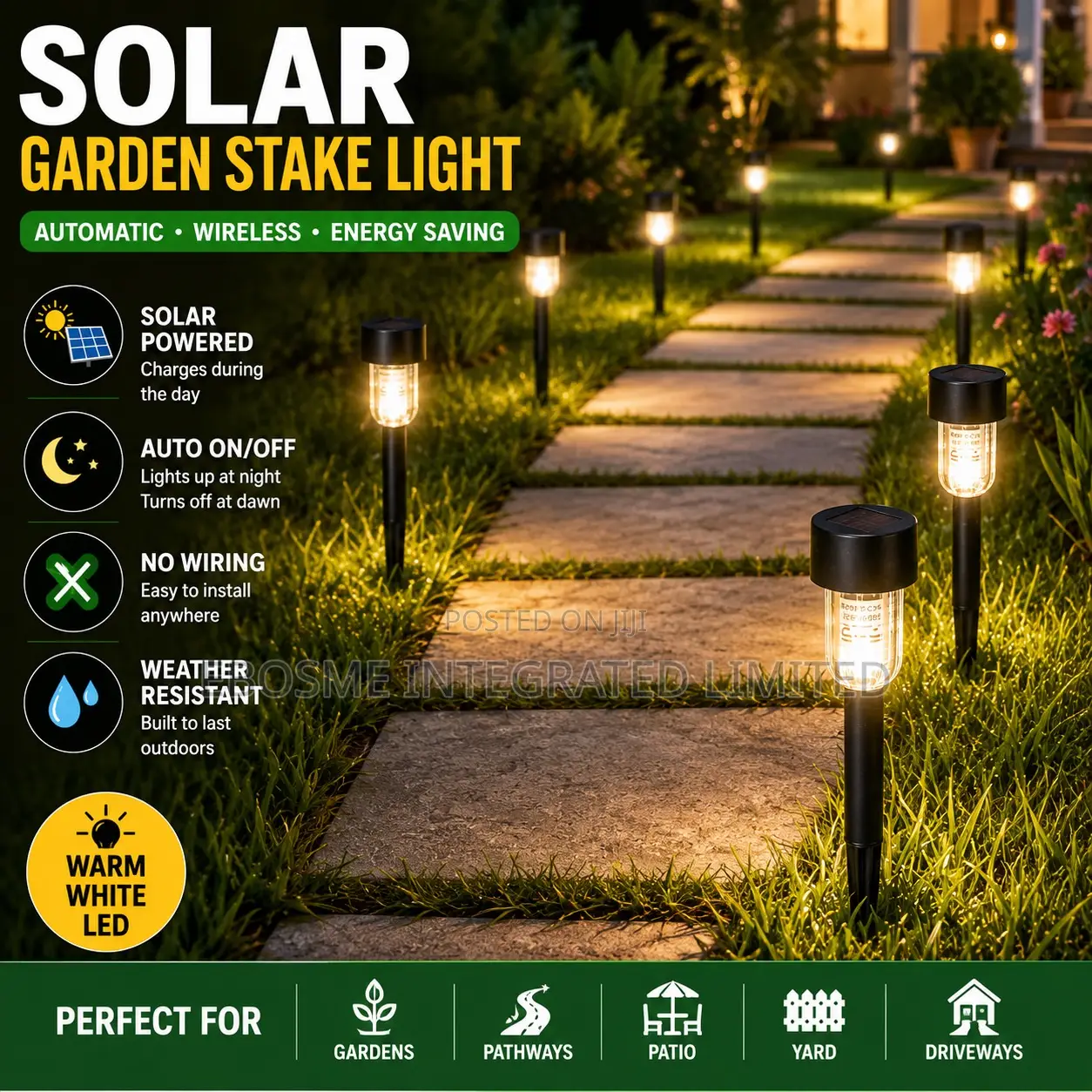 Solar Garden Light 1 Pc