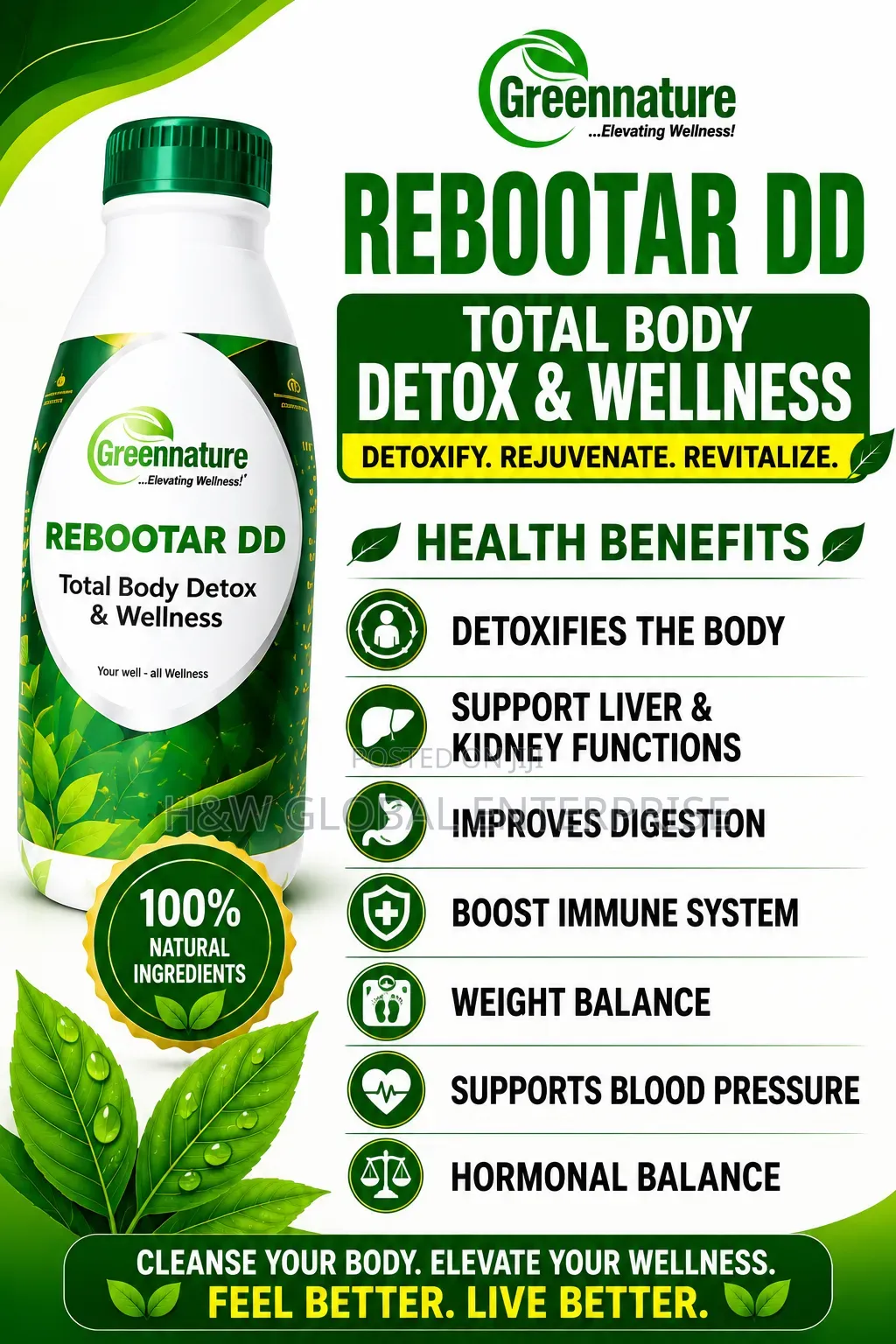 Rebootar Dd Herbal Bitters (Detox Your Body System)