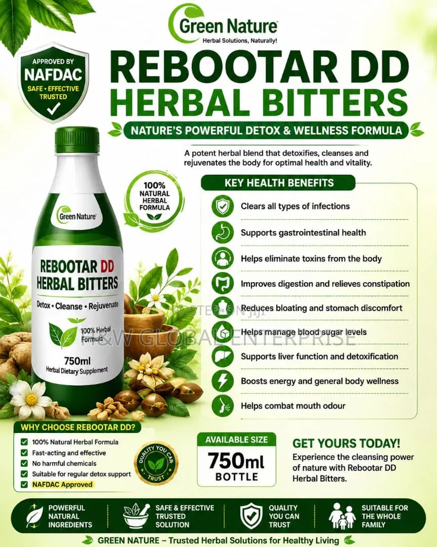 Rebootar Dd Herbal Bitters (Detox Your Body System)