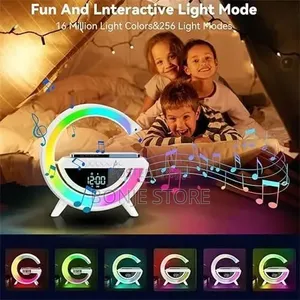 G Shape Wireless Rechargeable Bluetooth Speaker With Rgb Light
