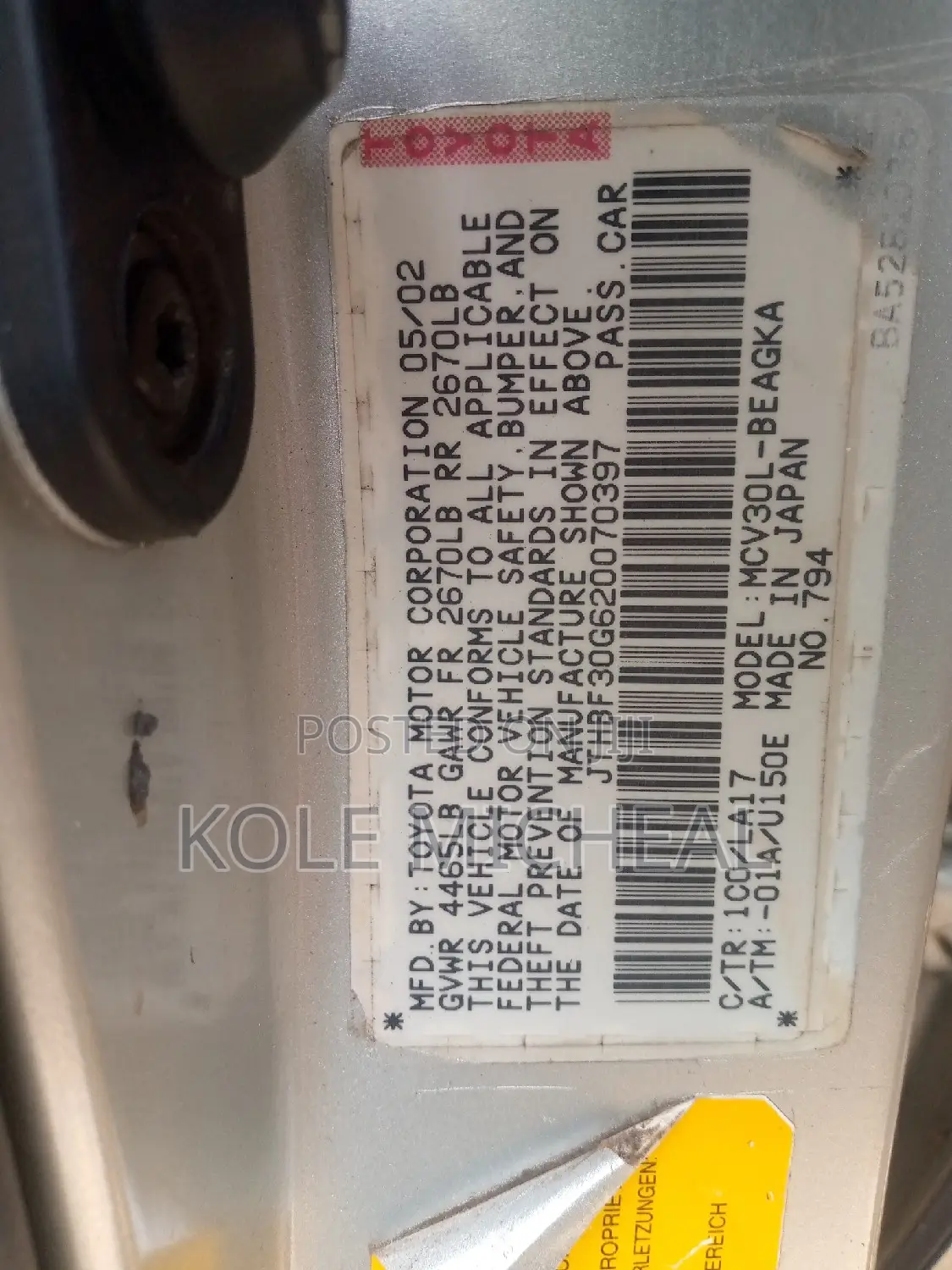 Lexus ES 2002 Silver
