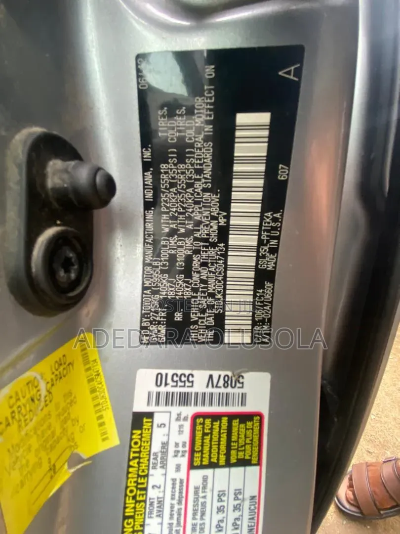 Toyota Sienna 2012 Silver