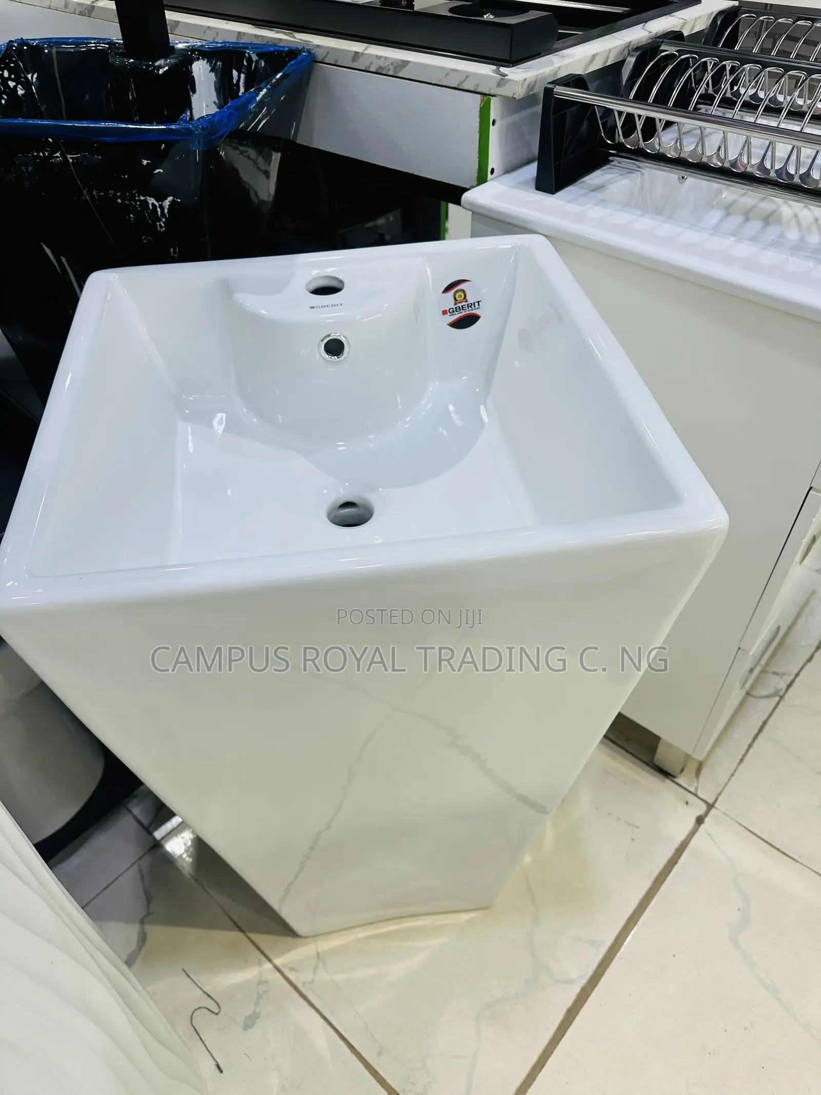 Free Standing Basin White