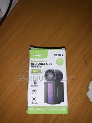 Iwin Hand Held 3000watts Rechargeable Fan