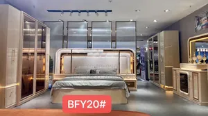 Executive Dressing Bed With Console Mirror