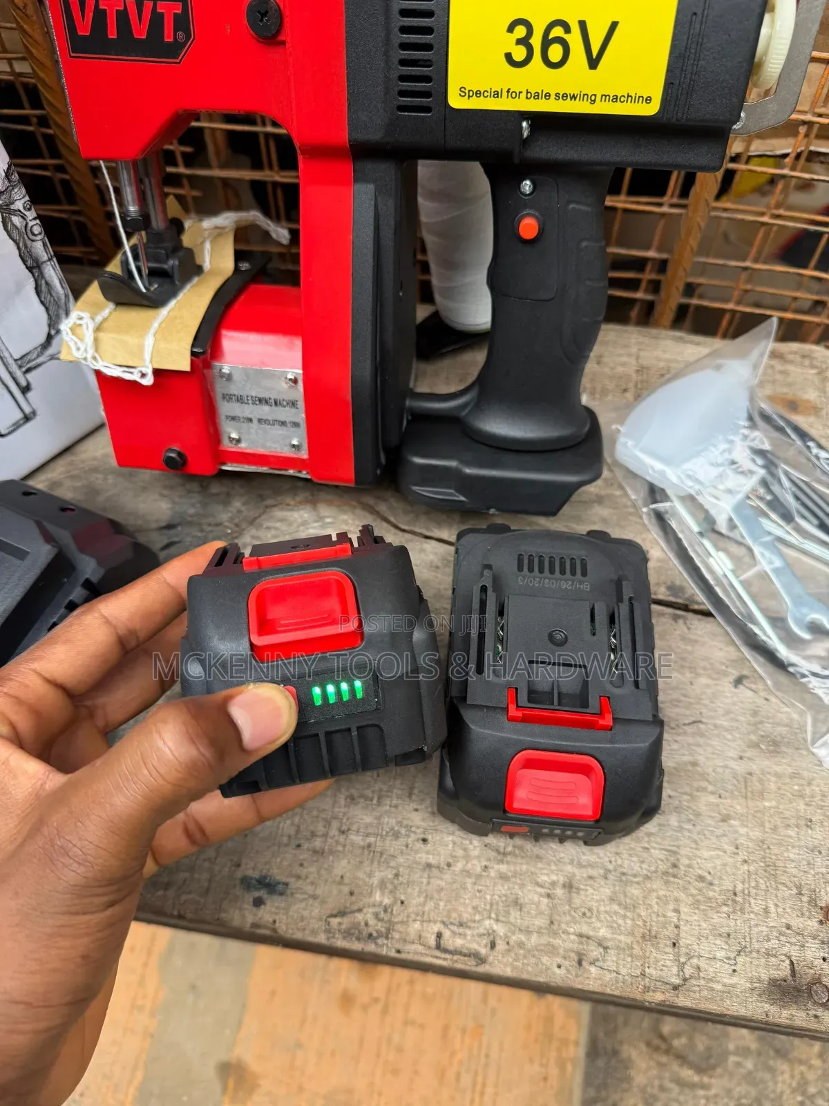 36v Cordless Bag Closer Machine - Heavy Duty (2 Batteries