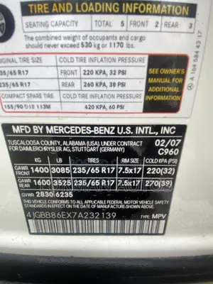 Mercedes-Benz M Class ML 350 4Matic 2007 White
