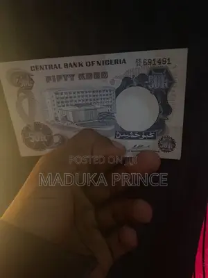 Old Rare 1975 Vintage 1st Naira Note in History