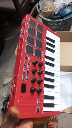 High Quality M-Vave SMK 25 Midi Keyboard Red Color