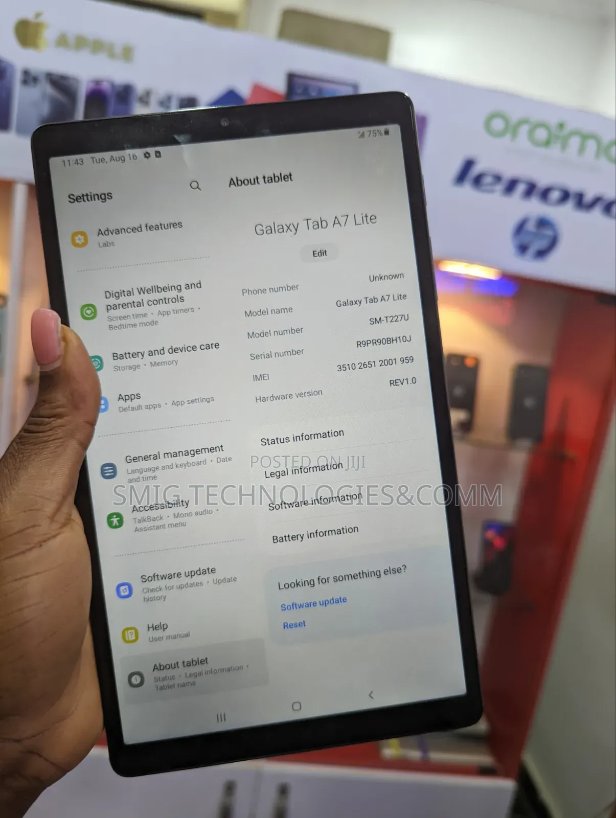 Samsung Galaxy Tab A7 Lite 32 GB Silver