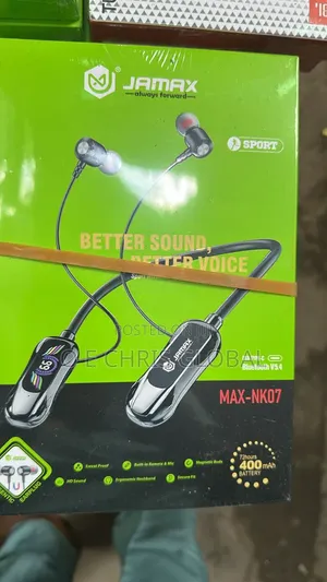 Jamax Max-(Nk07, Nk03 ,Nk01 And Nk06) Bluetooth Neckband.