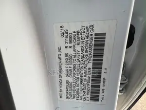 Honda Accord 2018 White