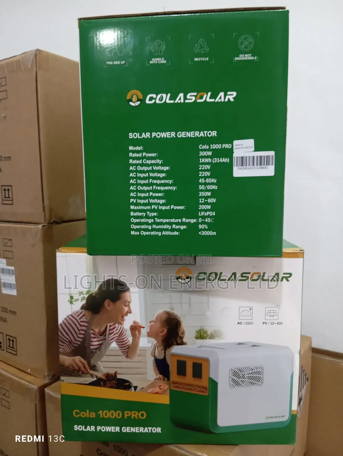 Cola1000 Pro Solar Generator 300w Output