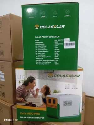 Cola1000 Pro Solar Generator 300w Output