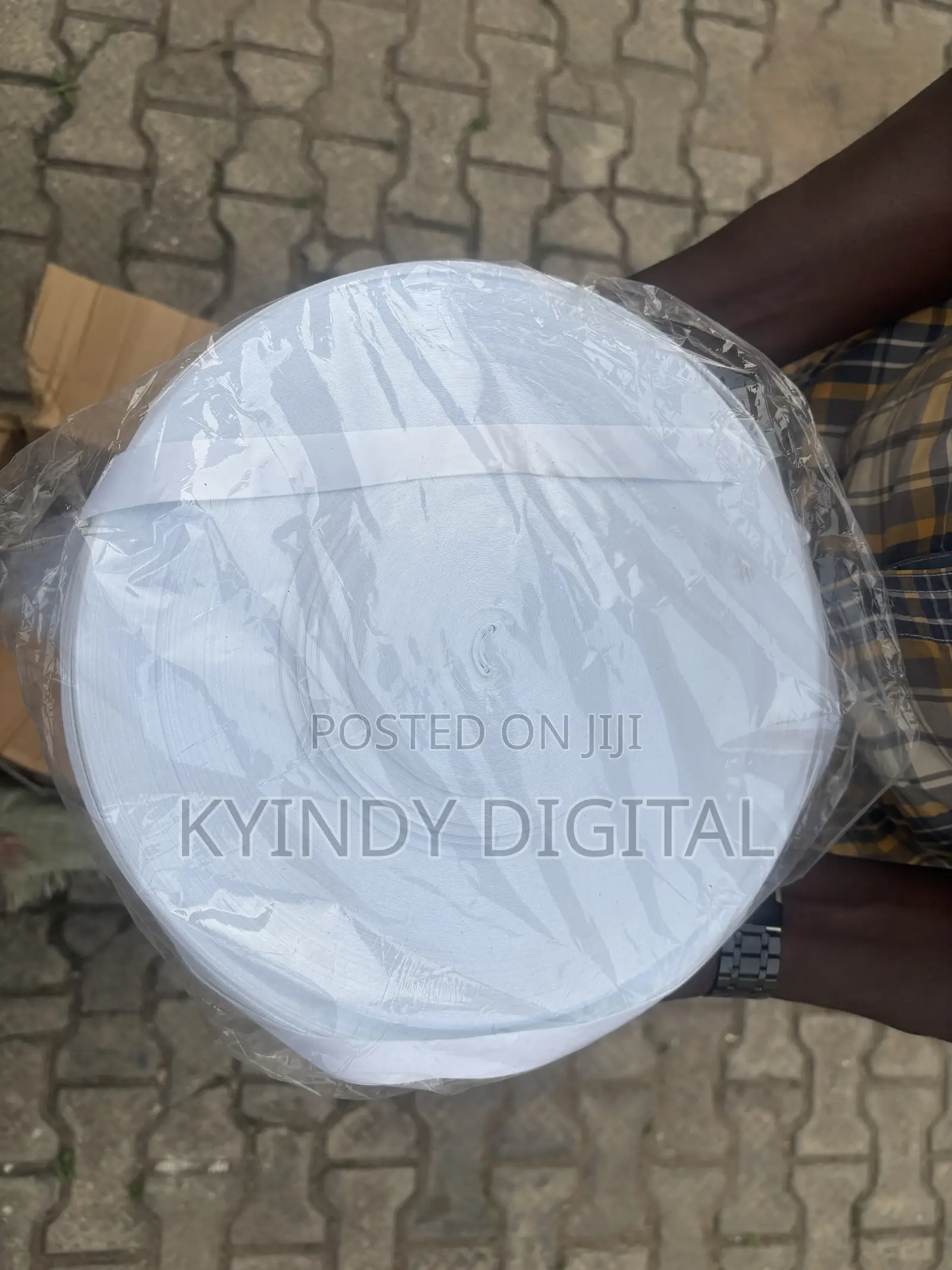 Premium White Lanyard Roll