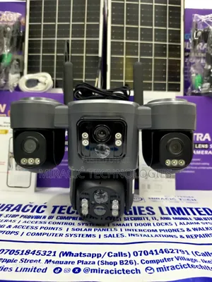 Ubox 3 Lens Solar 4g CCTV Camera Aov