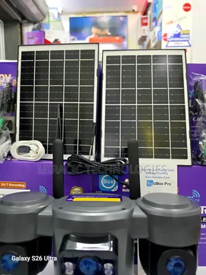 Ubox 3 Lens Solar 4g CCTV Camera Aov